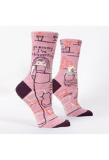 Blue Q Go Away I'm Introverting Women's Crew Socks