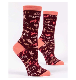Blue Q Cats! Women's Crew Socks