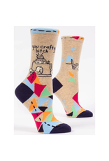 Blue Q You Crafty Bitch Women's Crew Socks