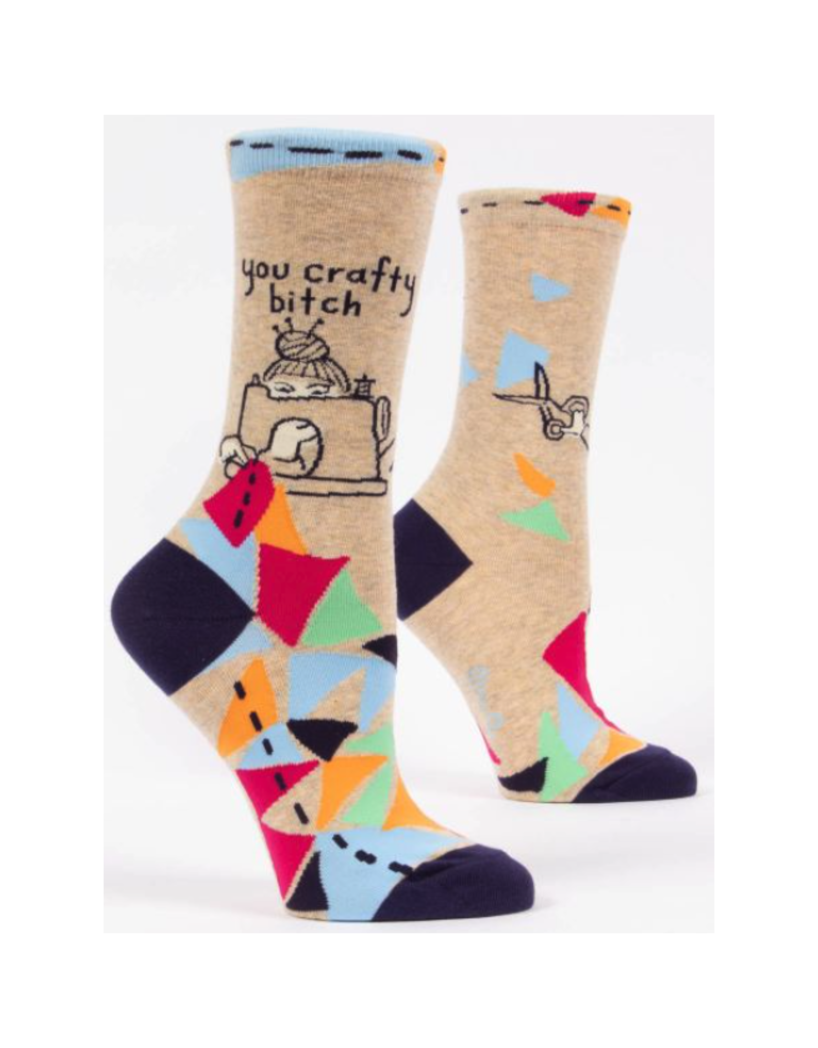 Blue Q You Crafty Bitch Women's Crew Socks
