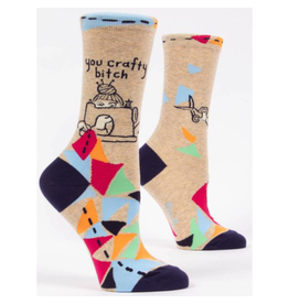 Blue Q You Crafty Bitch Women's Crew Socks