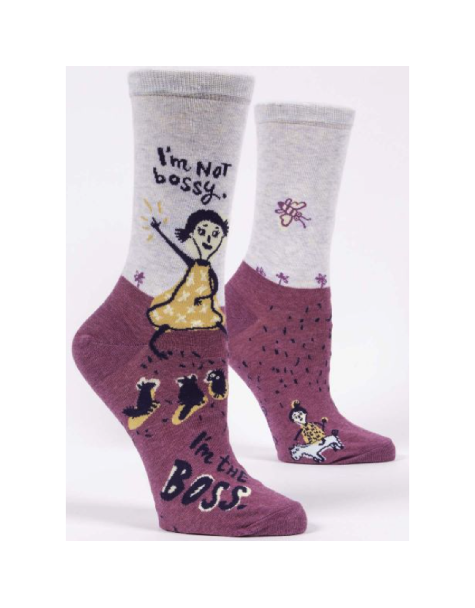 Blue Q I'm Not Bossy, I'm The Boss Women's Crew Socks