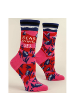 Blue Q Dear Wine, Yes. Women's Crew Socks