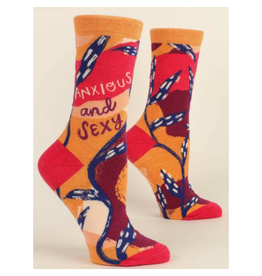 Blue Q Anxious and Sexy Women's Crew Socks