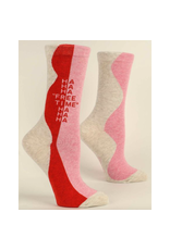 Blue Q Ha Ha Ha Free Time Ha Ha Ha Women's Crew Socks