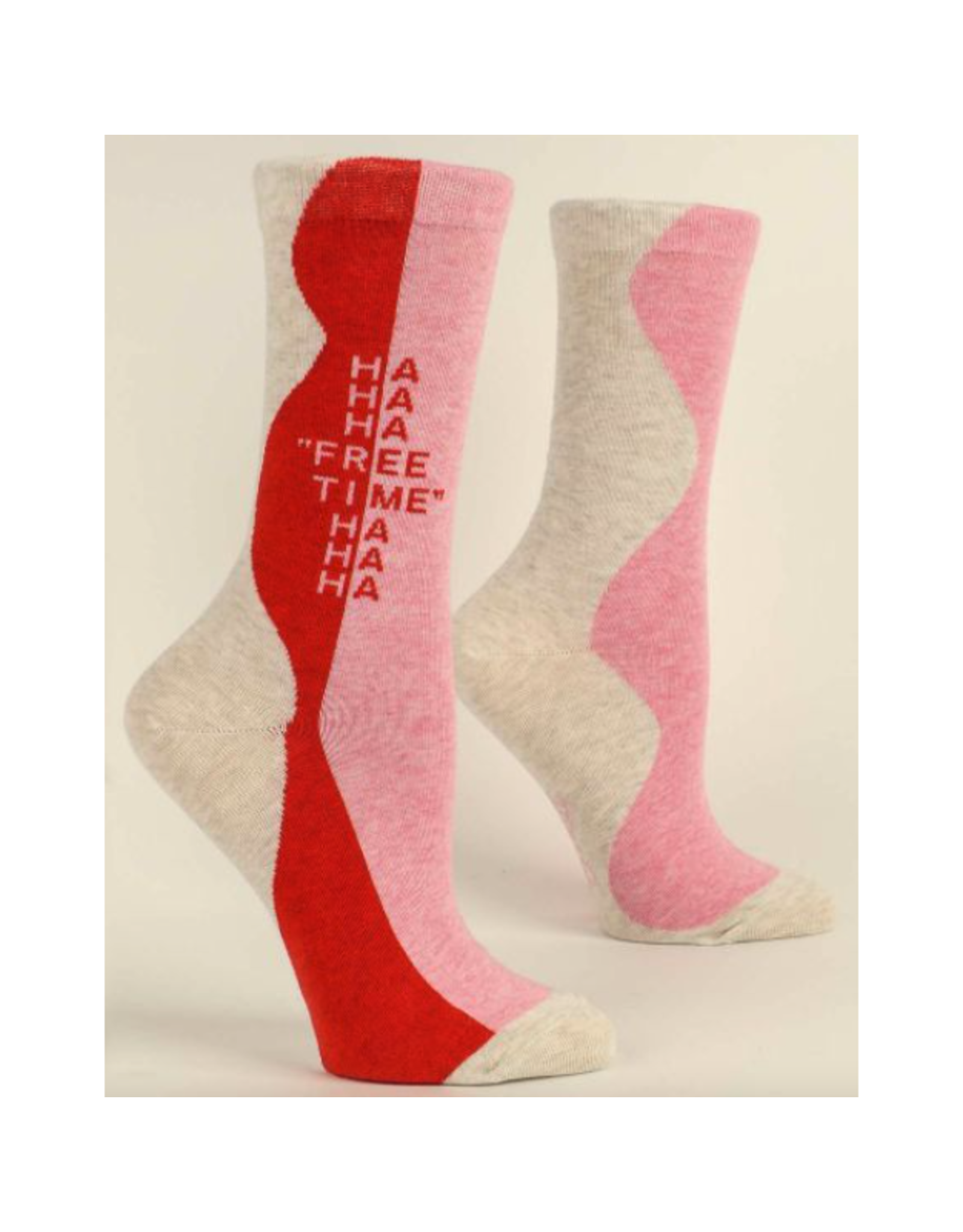 Blue Q Ha Ha Ha Free Time Ha Ha Ha Women's Crew Socks