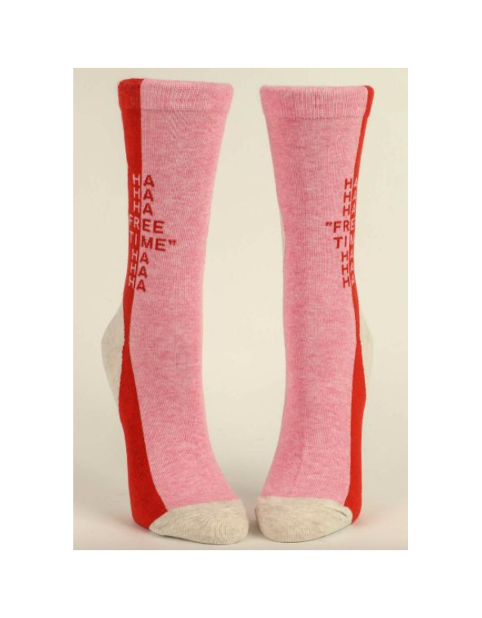 Blue Q Ha Ha Ha Free Time Ha Ha Ha Women's Crew Socks