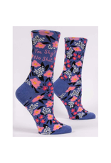 Blue Q I'm Shy? No Shit. Women's Crew Socks