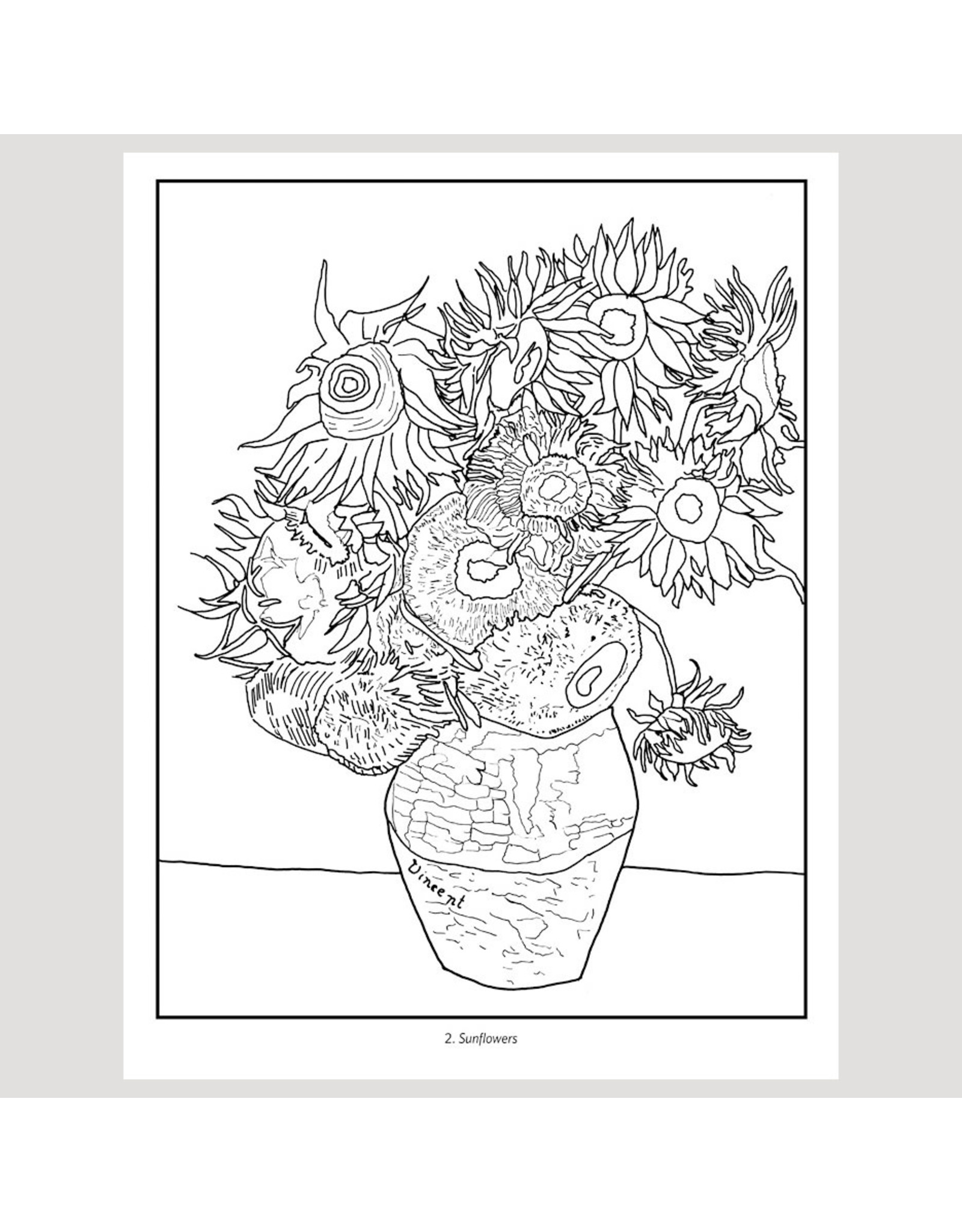 Pomegranate Vincent van Gogh Coloring Book