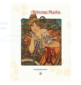 Pomegranate Alphonse Mucha Coloring Book