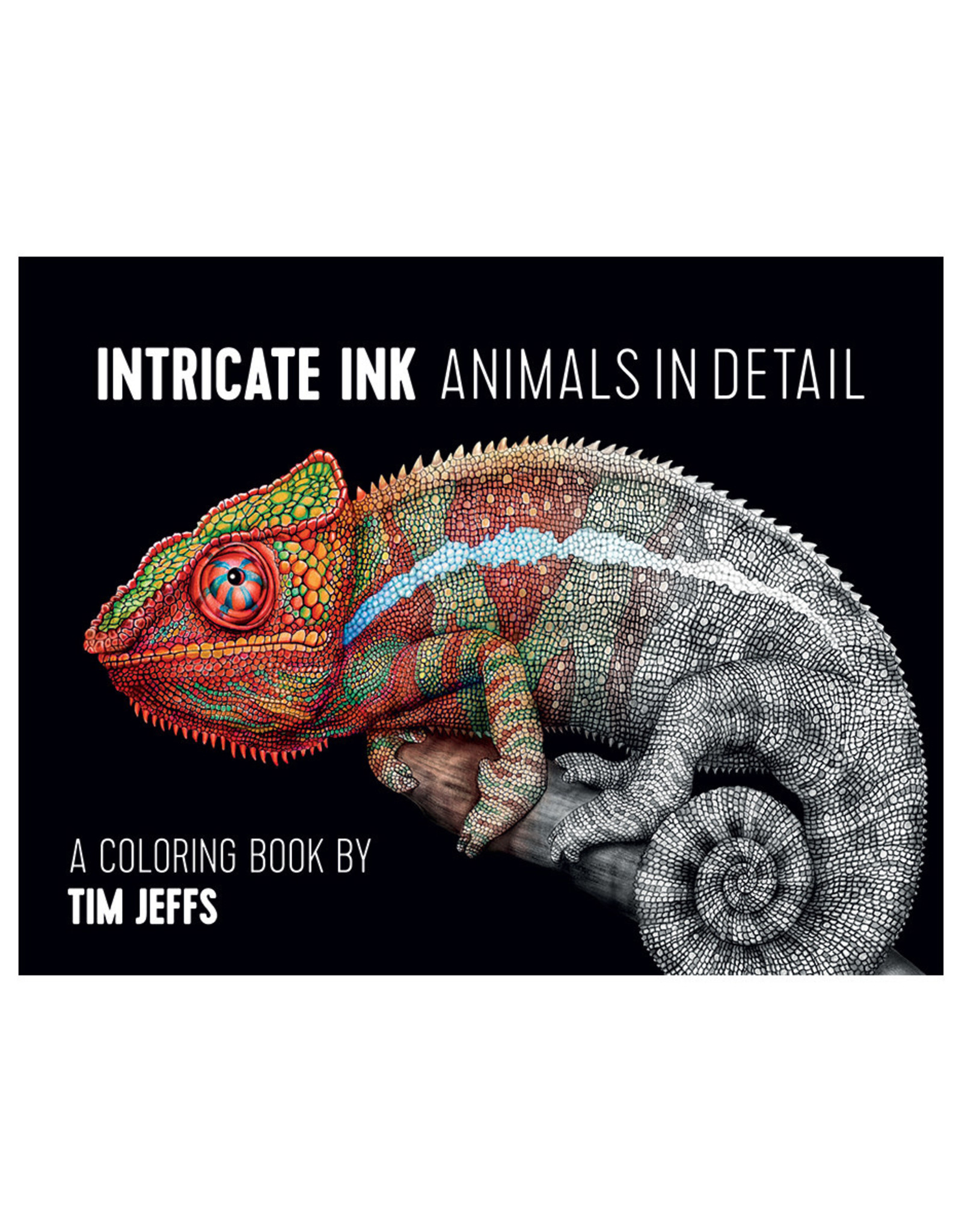 Pomegranate Intricate Ink: Animals in Detail Coloring Book