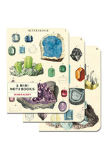 Cavallini Papers & Co. Mineralogy 3 Mini Notebooks