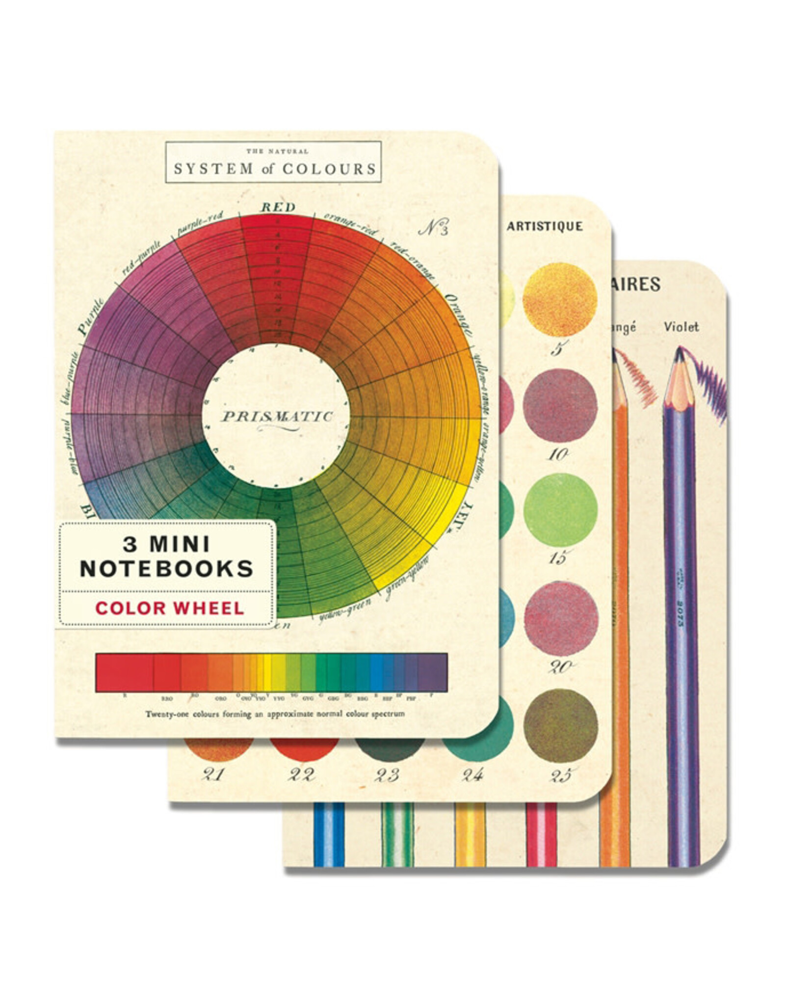 Cavallini Papers & Co. Color Wheel 3 Mini Notebooks