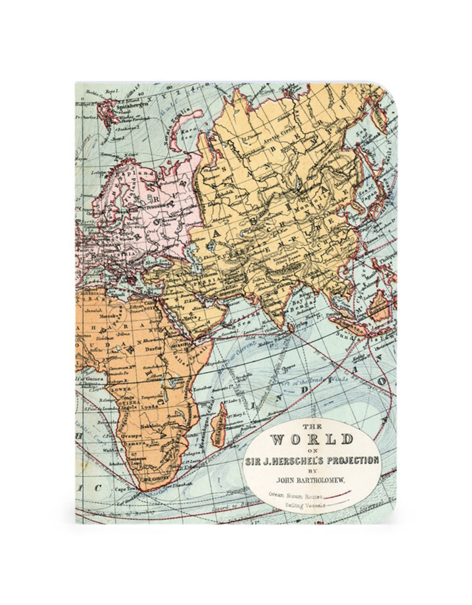Cavallini Papers & Co. Vintage Maps 3 Mini Notebooks
