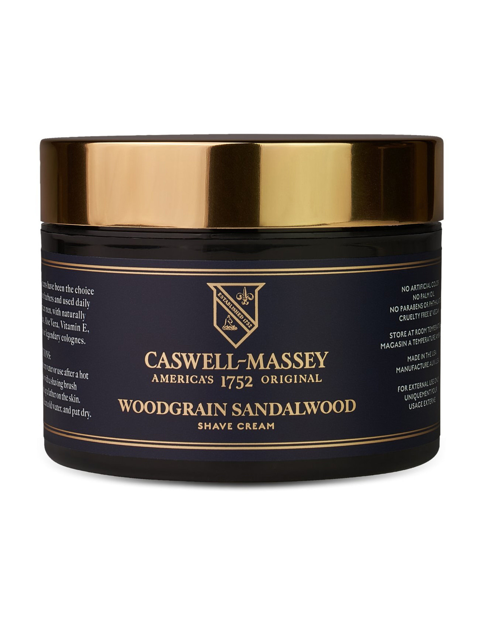 Caswell-Massey Apothecary Heritage Sandalwood Shave Cream in Jar | 8oz