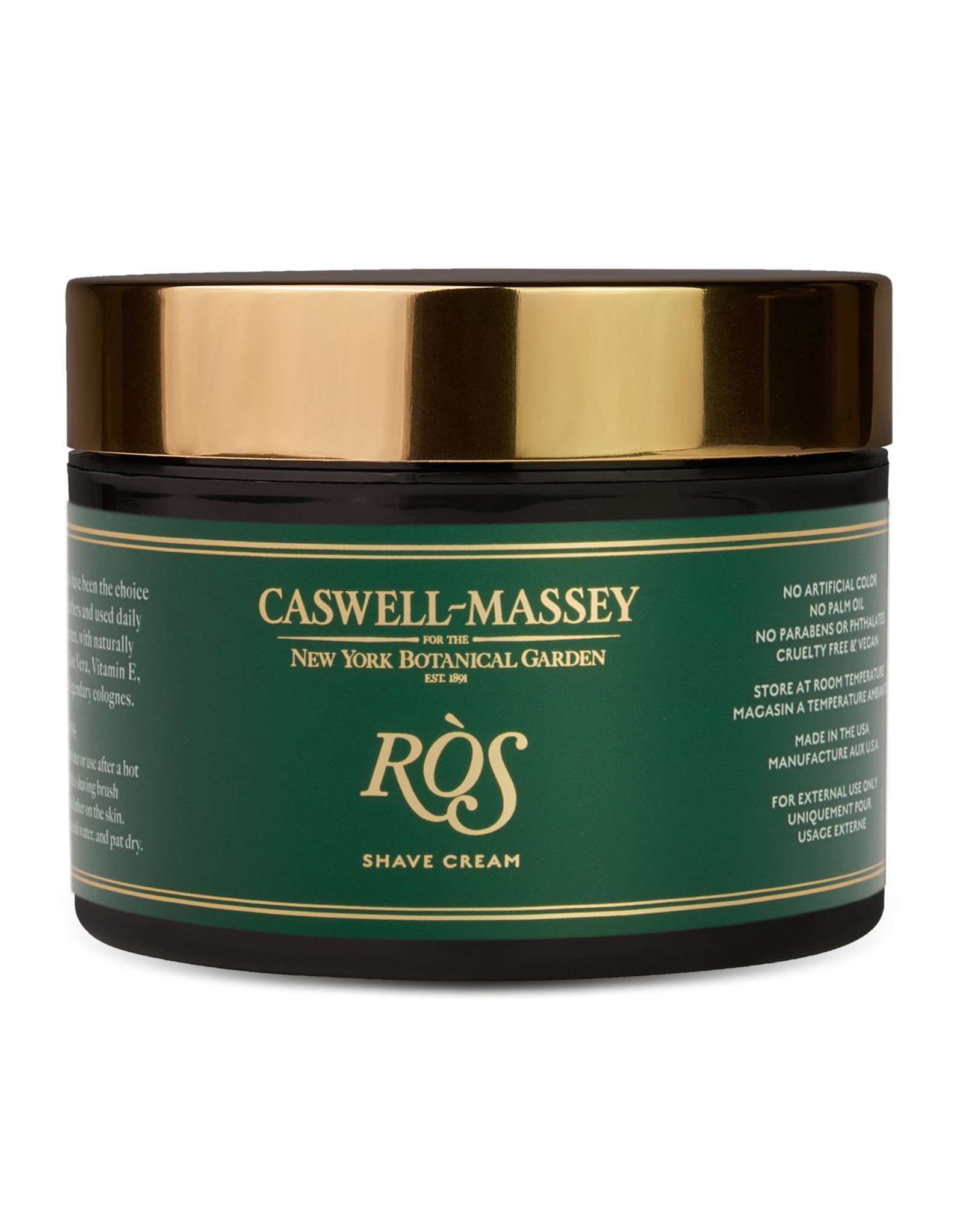 Caswell-Massey Apothecary RÓS Shave Cream in Jar | 8oz