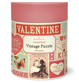 Cavallini Papers & Co. Valentine 500 Piece Puzzle
