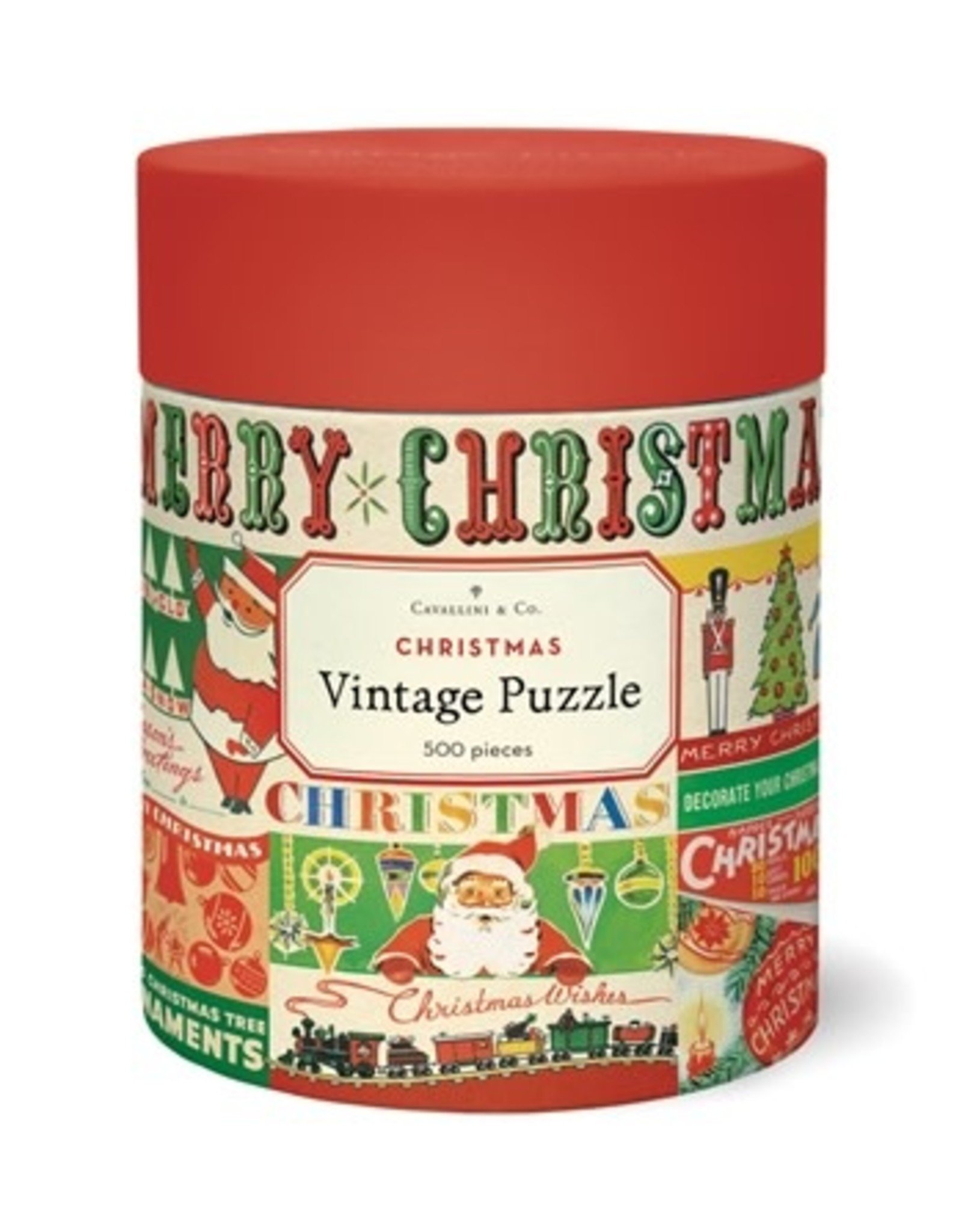 Cavallini Papers & Co. Vintage Christmas 500 Piece Puzzle
