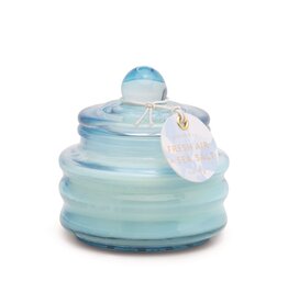 Paddywax Fresh Air + Sea Salt Beam 3oz Sky-Blue Glass Candle