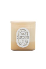 Paddywax Worn Leather & Smoke Vista 12oz Tan Glass Candle