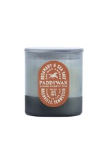 Paddywax Rosemary & Sea Salt Vista 12oz Denim-Blue Glass Candle
