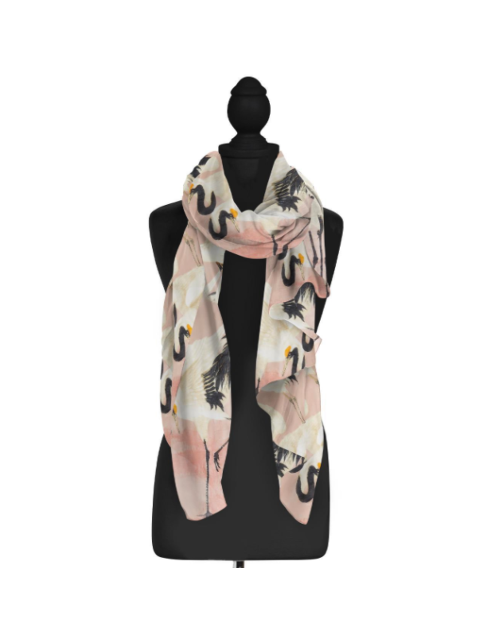 Pink Heron Scarf