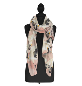 Pink Heron Scarf