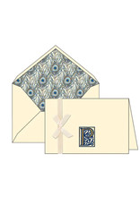 Rossi P Initial Cards Box of 10 with Lined Envelopes