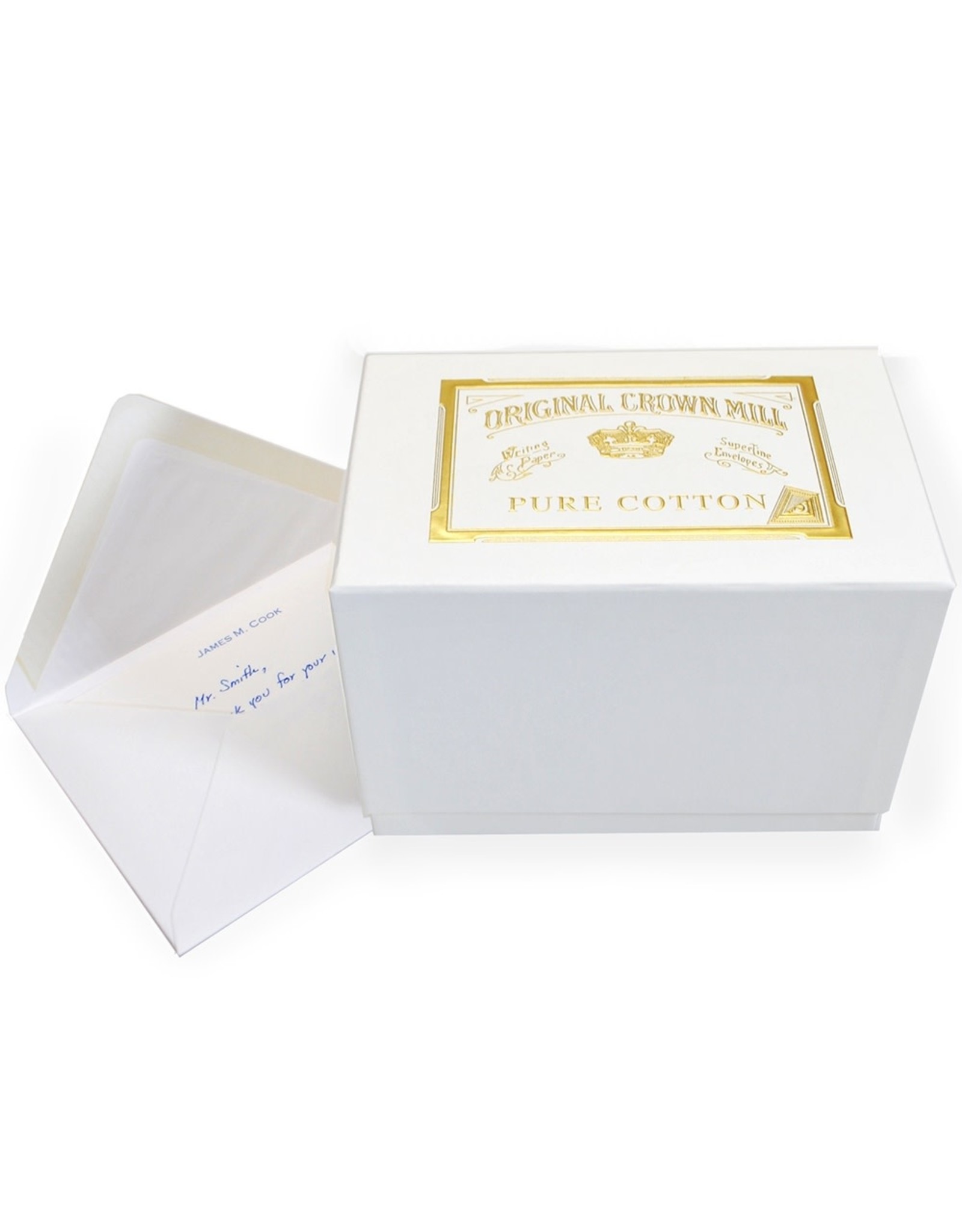 Original Crown Mill Pure Cotton Notecard Presentation Box