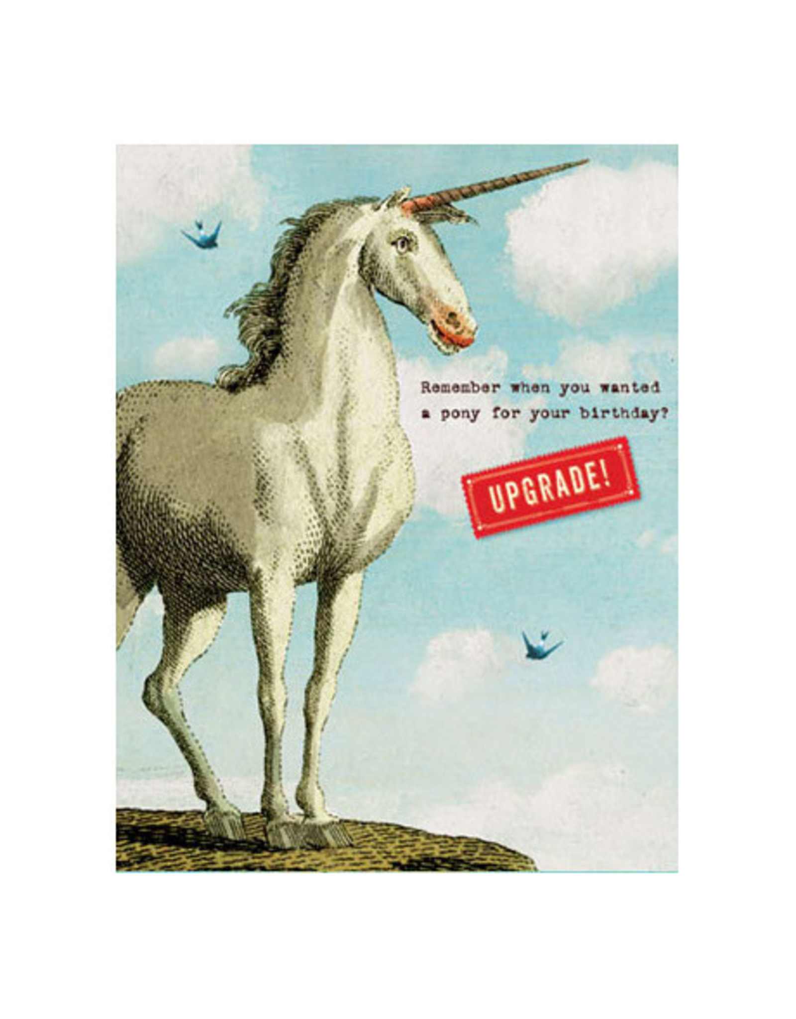 Cartolina Happy Birthday Upgrade! A2 Notecard