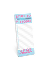 Knock Knock Stuff to Do Today Make-a-List Pad