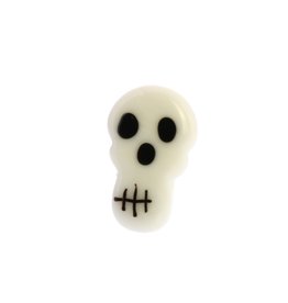 HomArt Tiny Glass Skull Charm