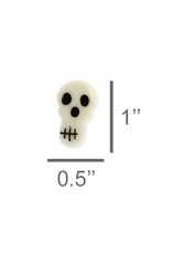 HomArt Tiny Glass Skull Charm
