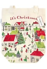 Cavallini Papers & Co. Christmas Village Tote Bag