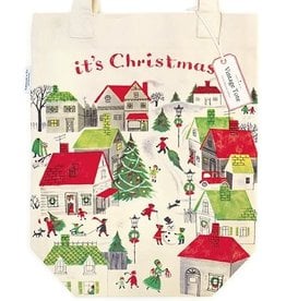 Cavallini Papers & Co. Christmas Village Tote Bag