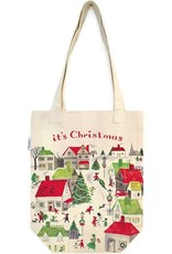 Cavallini Papers & Co. Christmas Village Tote Bag