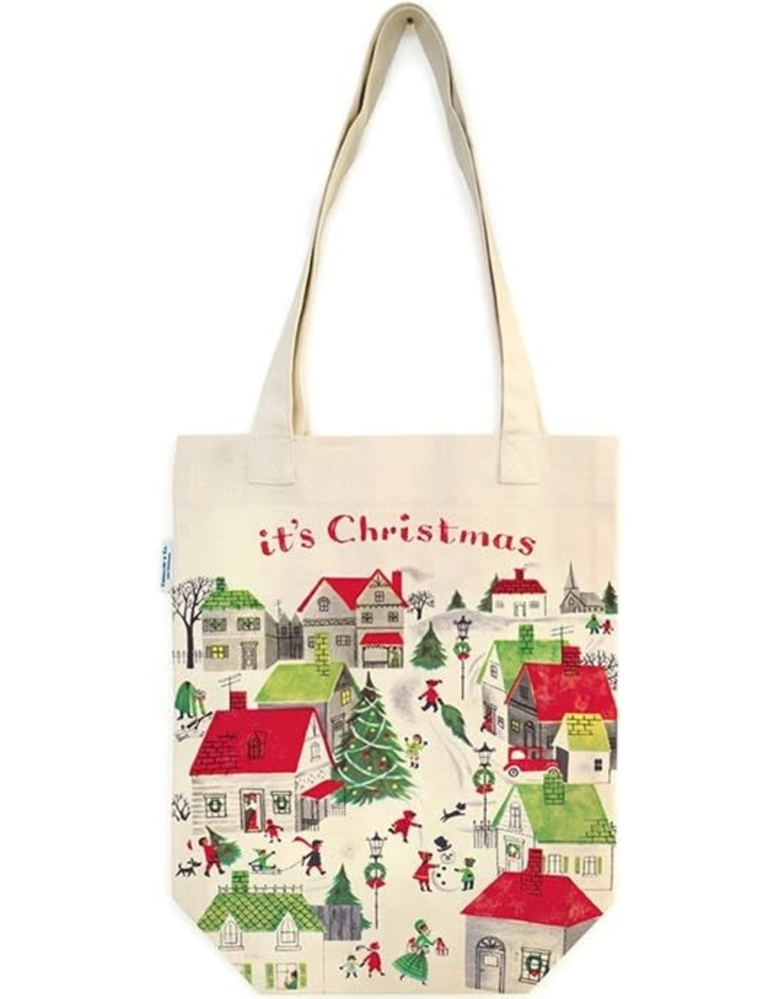 Cavallini Papers & Co. Christmas Village Tote Bag