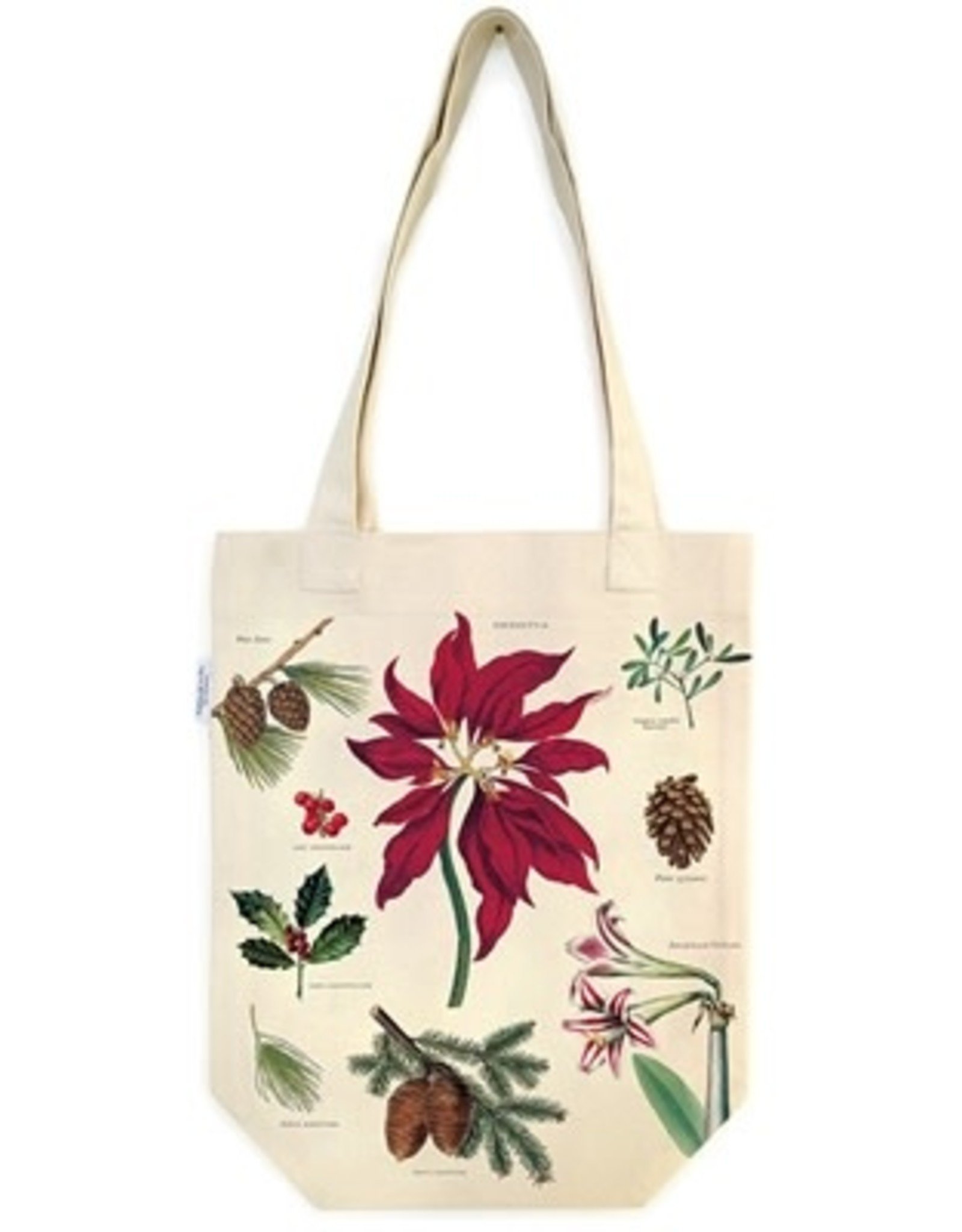 Cavallini Papers & Co. Christmas Botanica Tote Bag