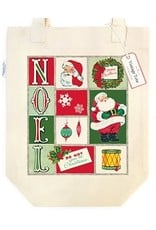 Cavallini Papers & Co. Noel Christmas Tote Bag