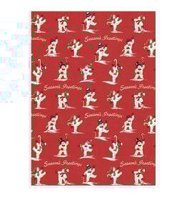 Cavallini Papers & Co. Christmas Wrap Snowmen