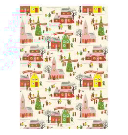 Cavallini Papers & Co. Wrap Christmas Village