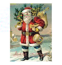 Cavallini Papers & Co. Christmas Wrap Vintage Santa