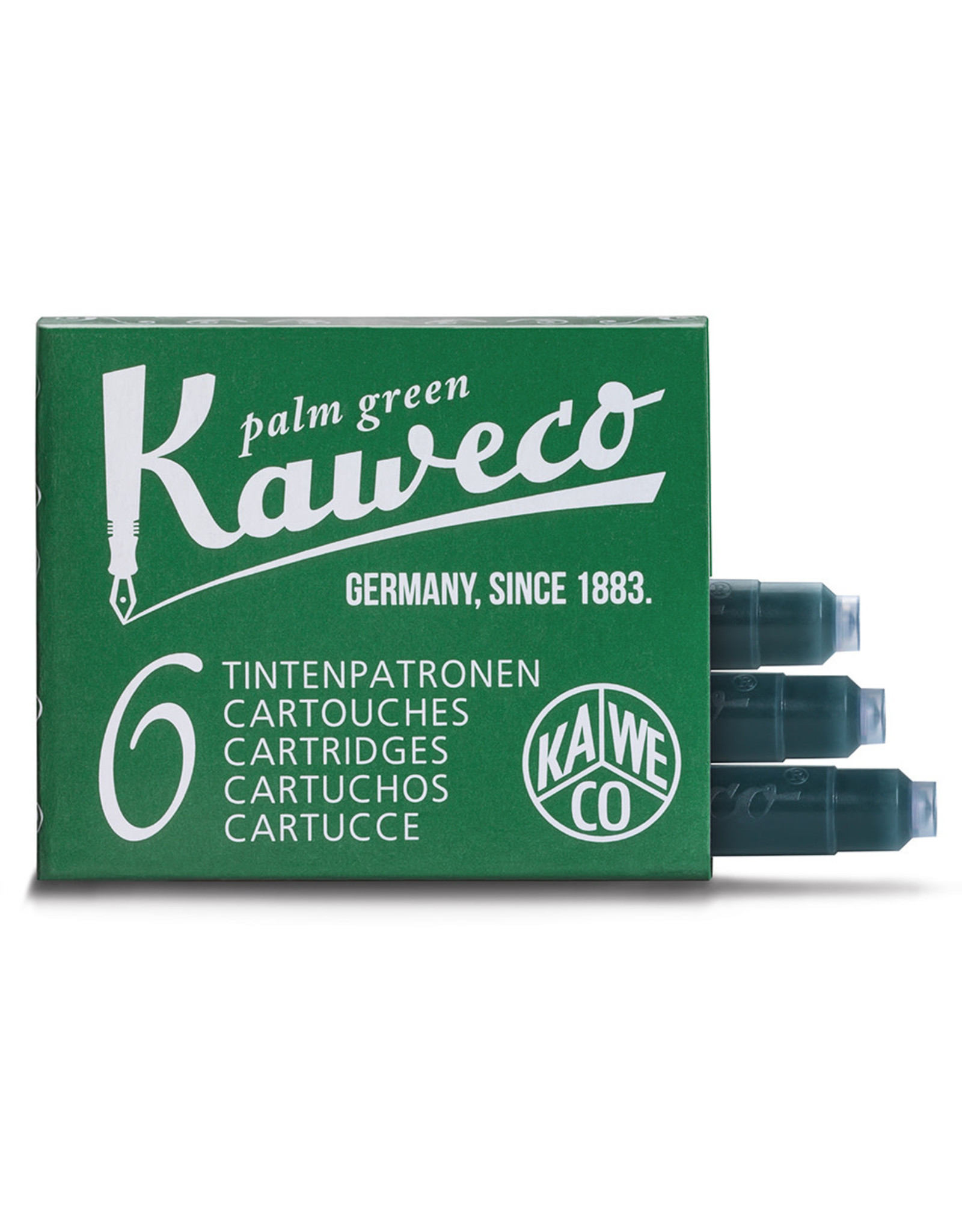 Kaweco Kaweco Ink Cartridges 6pcs Palm Green