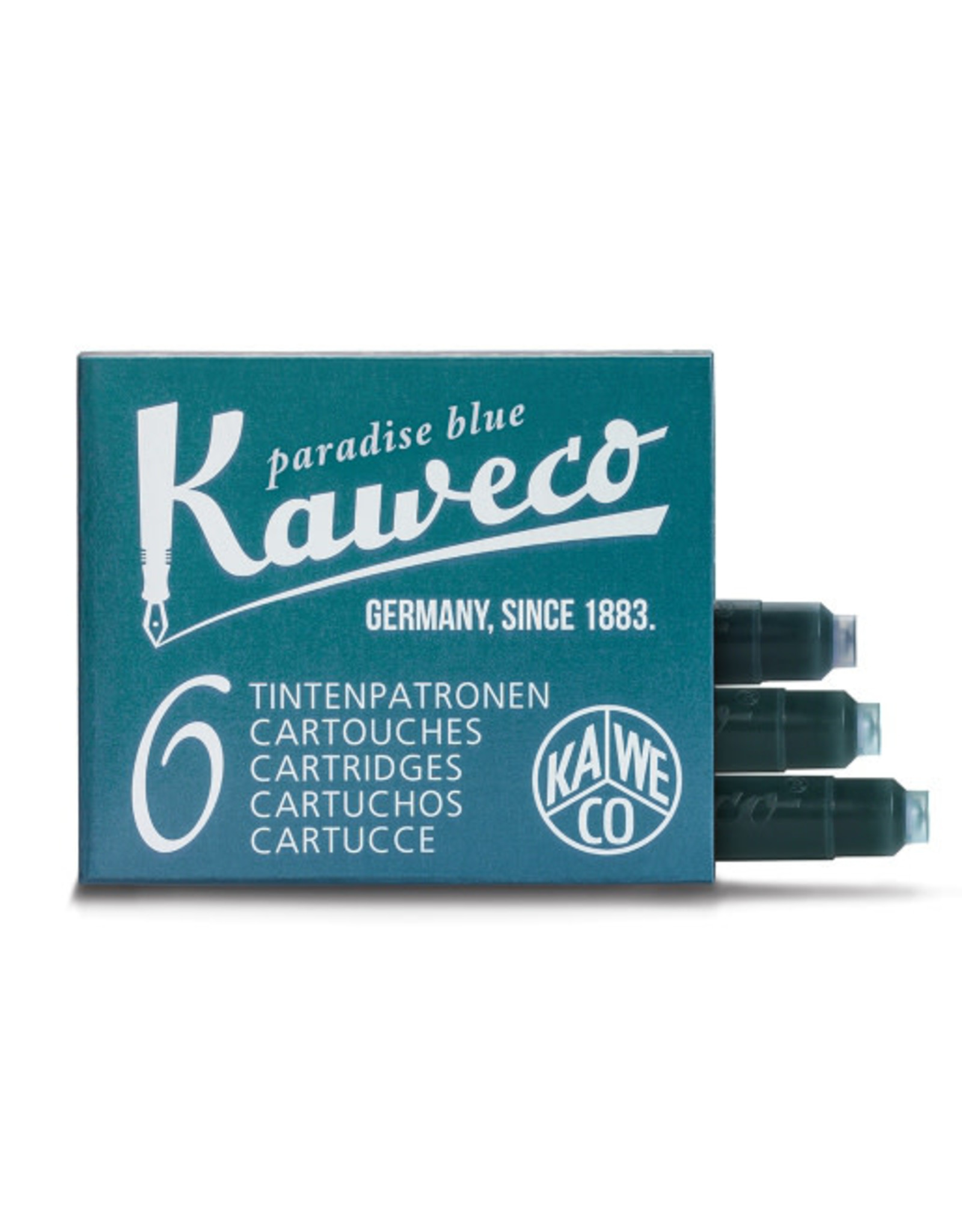 Kaweco Kaweco Ink Cartridges 6pcs Paradise Blue