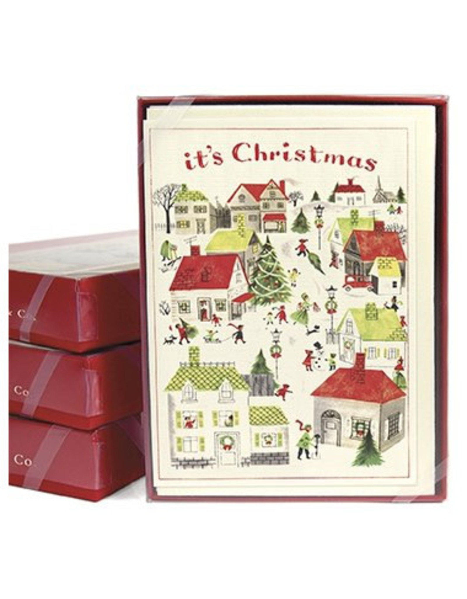 Cavallini Papers & Co. Christmas Village Box of 10 Notecards