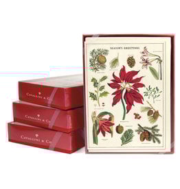 Cavallini Papers & Co. Christmas Botanica Box of 10 Notecards