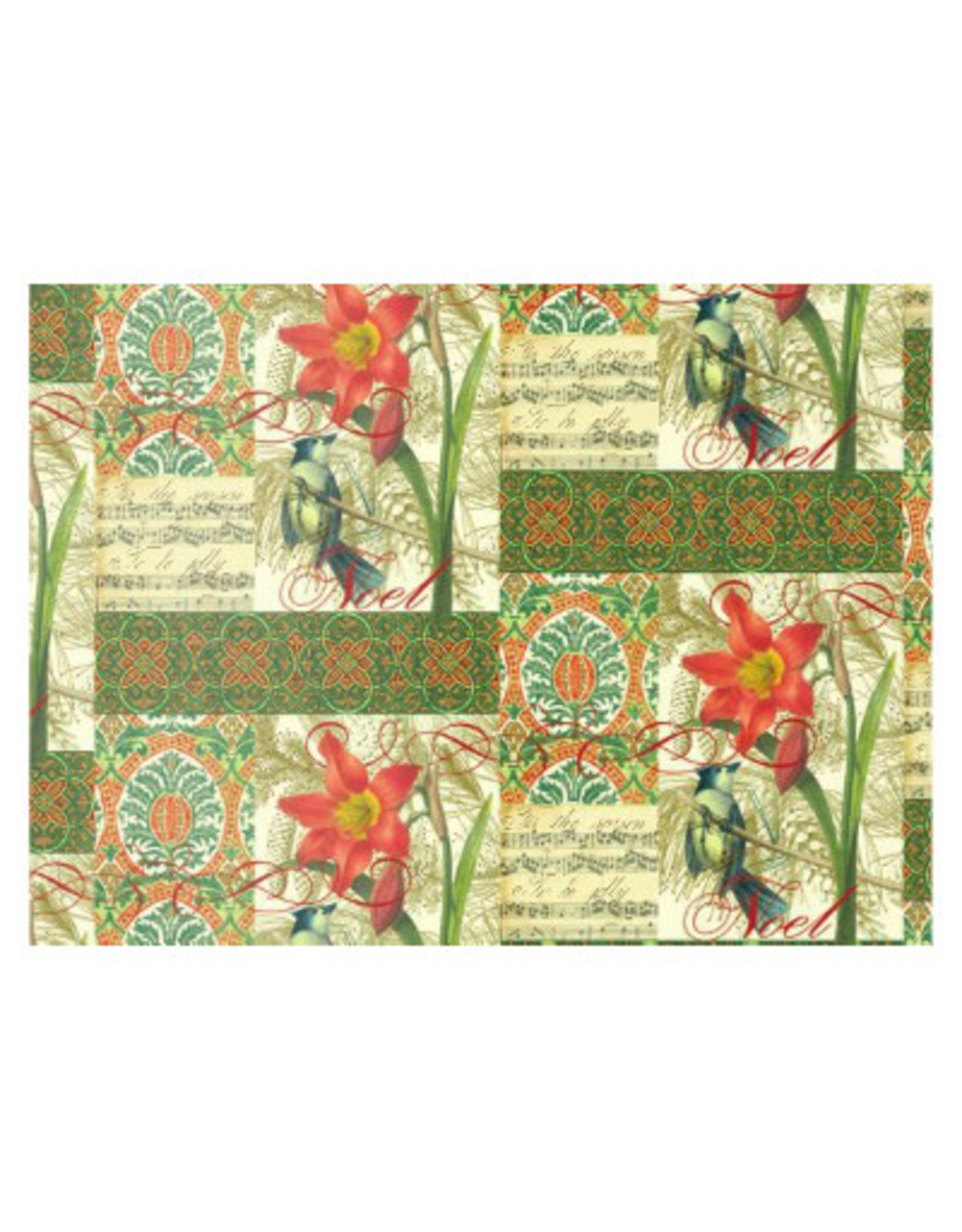 Rossi Christmas Wrap Bird & Flower