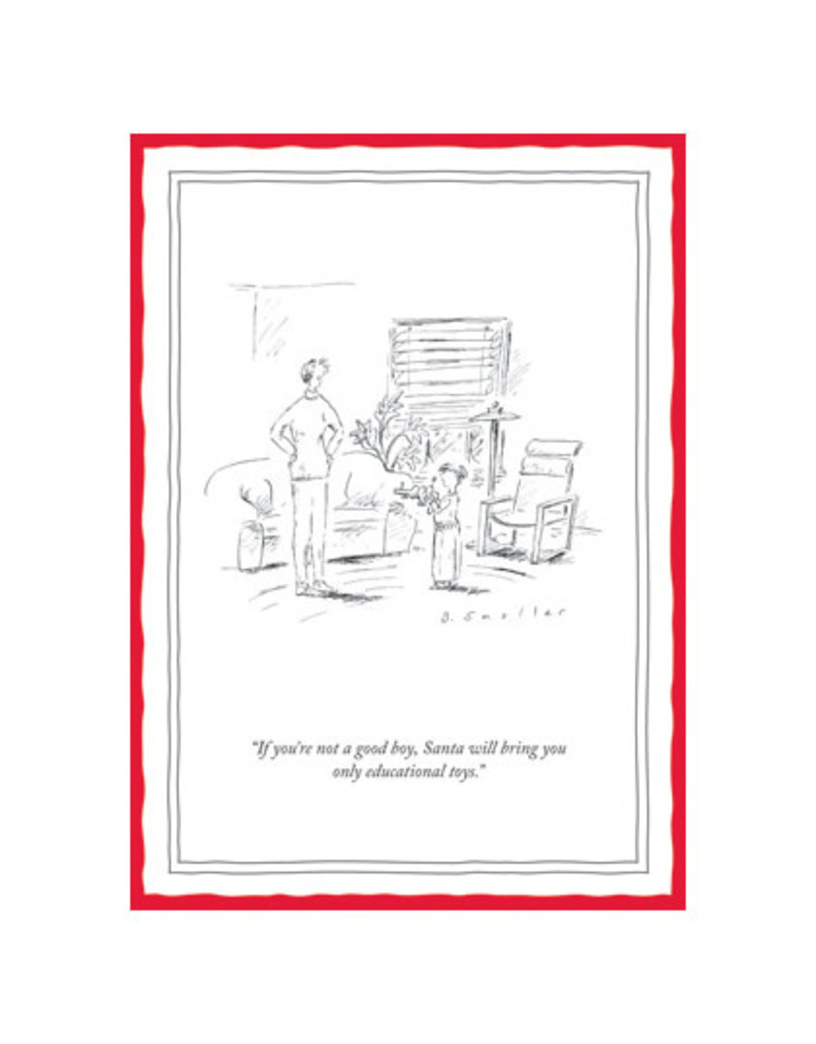 The New Yorker Christmas Educational Toys A7 Notecard