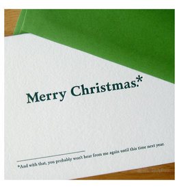 Old Tom Foolery Footnotes Merry Christmas A2 Notecard