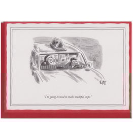 The New Yorker Multiple Stops A7 Christmas Notecard